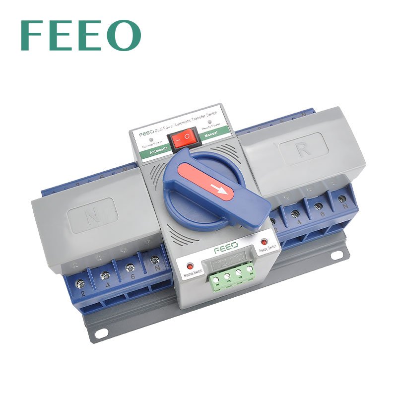 FEO 2P 3P 4P 230V AC ATS Auto Transfer Switch 63A