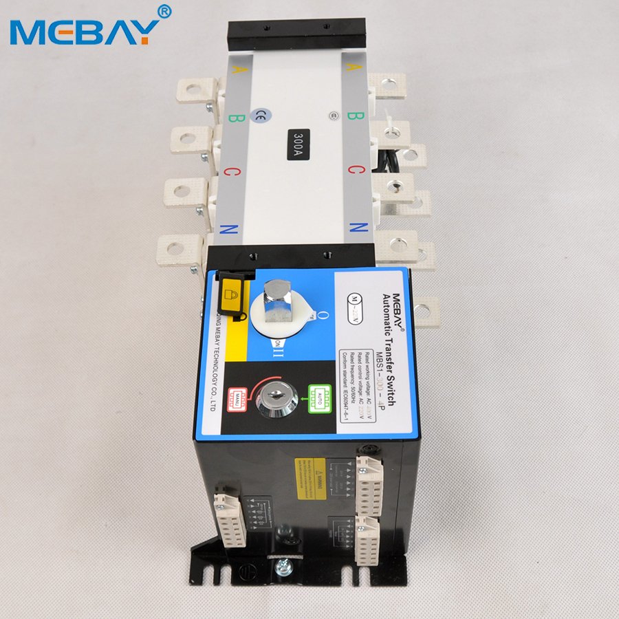 Mebay Generator Transfer Switch ATS 250A AC 400V Automatic Transfer Switch