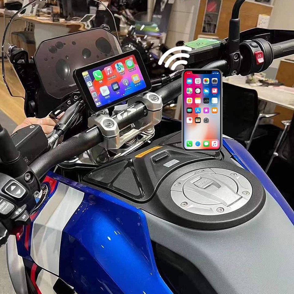 Car Upgrade Solution Motor CarPlay Android Auto Smart Screen for BMW Motorcycle 1250GS 1250avd R1200gs F850 F750 Navigation Kit