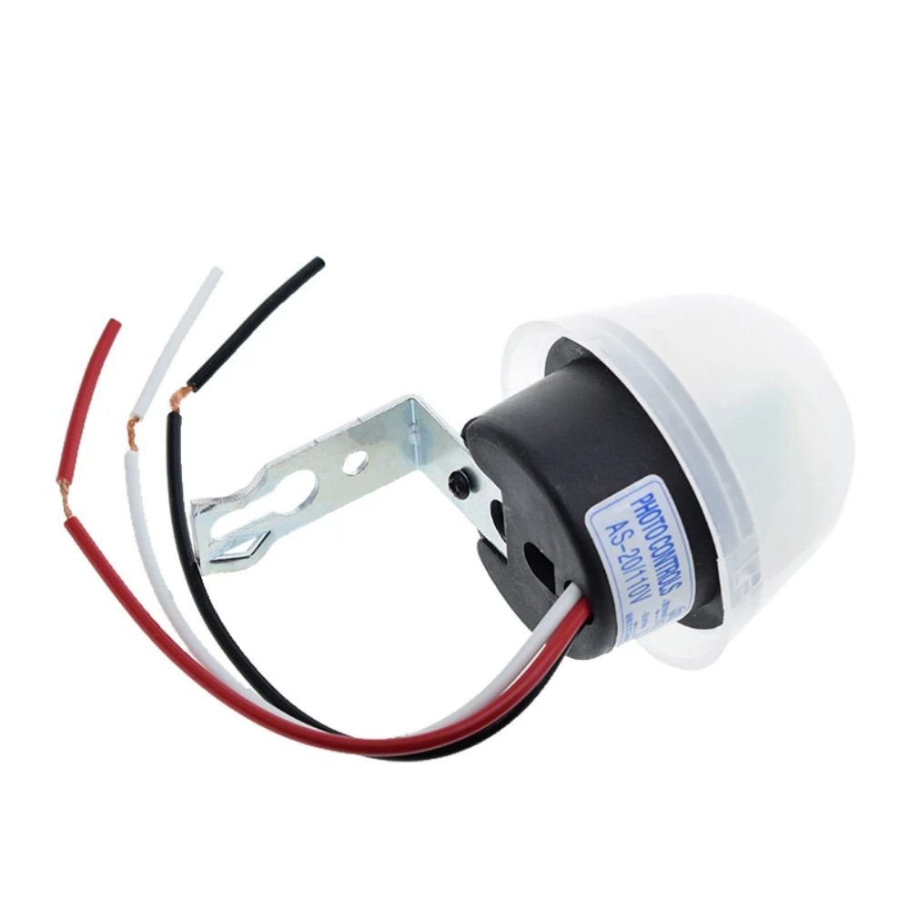 AS-20 DC 12V AC 110V 220V 10A Waterproof Sensitive Auto Photo Switch On/Off Photocell Street LED Light Switch Sensor Switch Tool
