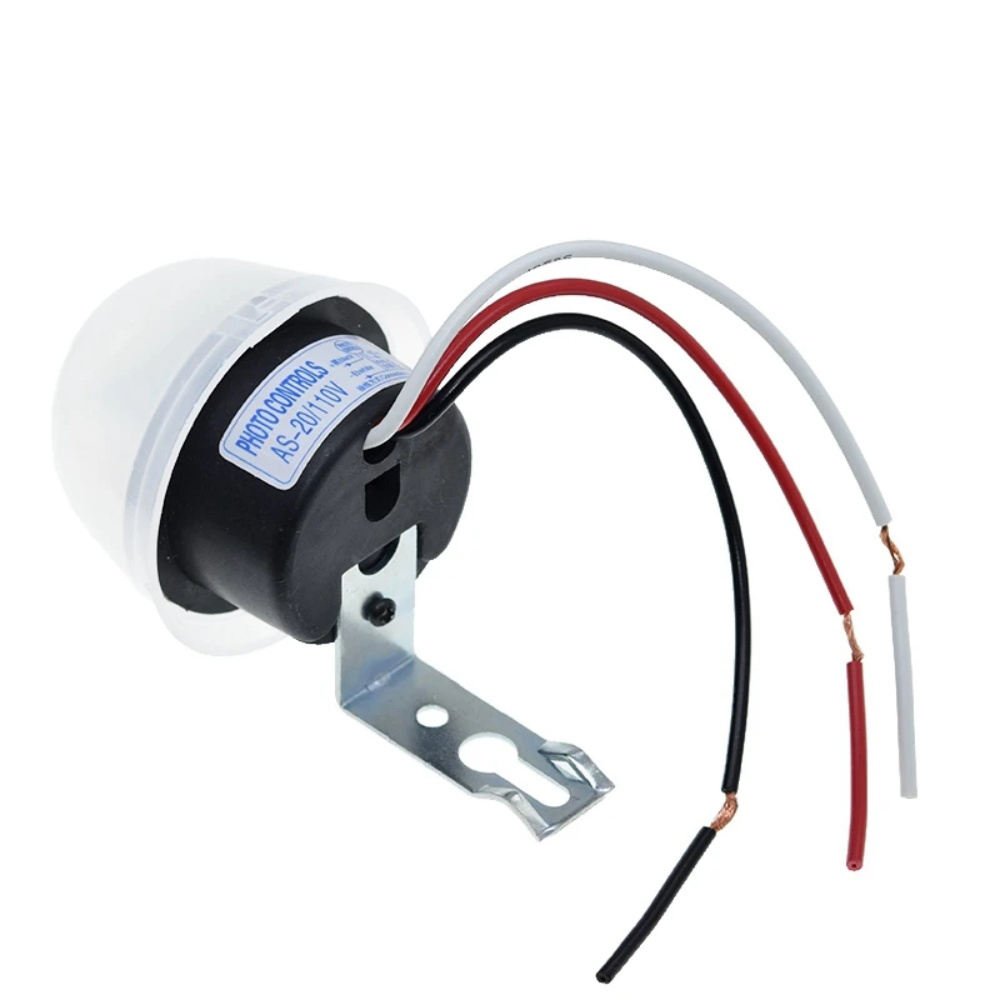 AS-20 DC 12V AC 110V 220V 10A Waterproof Sensitive Auto Photo Switch On/Off Photocell Street LED Light Switch Sensor Switch Tool