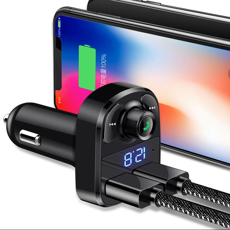 X8 Multi-function Dual USB Charger New Stereo Radio Transmitter Audio Car MP3 USB Player