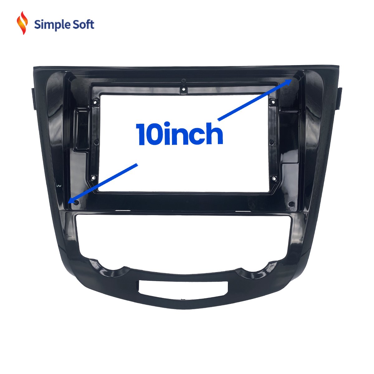 10 Inch Car Frame for Nissan X-TRAIL Navigation Dashboard Frame Radio Android Frame Kit