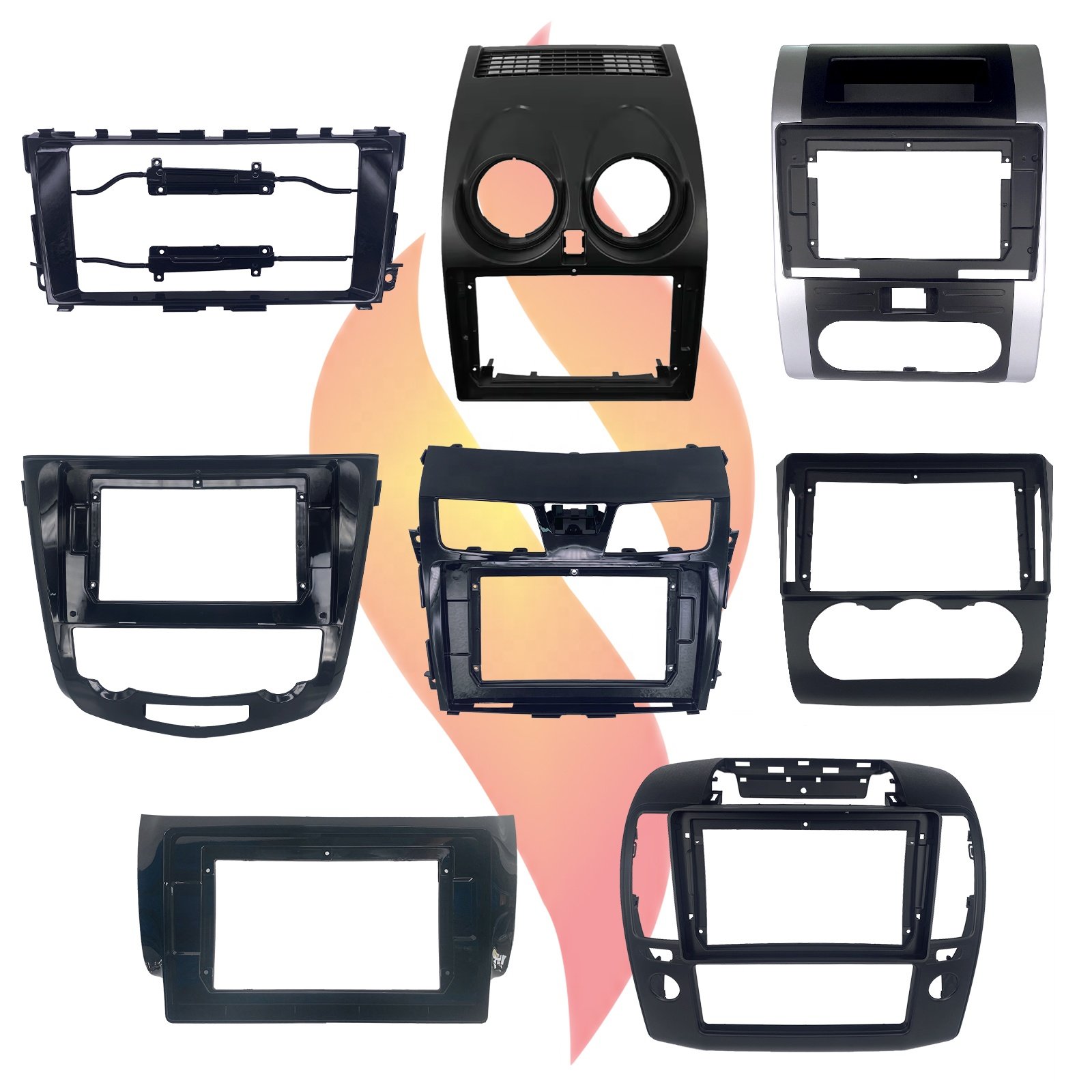 10 Inch Car Frame for Nissan X-TRAIL Navigation Dashboard Frame Radio Android Frame Kit
