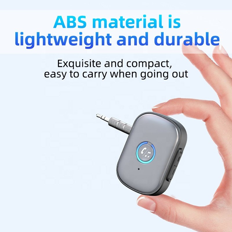 Bluetooth Aux Adapter 3.5mm Jack Car Audio Aux Bluetooth 5.3 Handsfree Kit for Car Receiver Bluetooth Transmitter