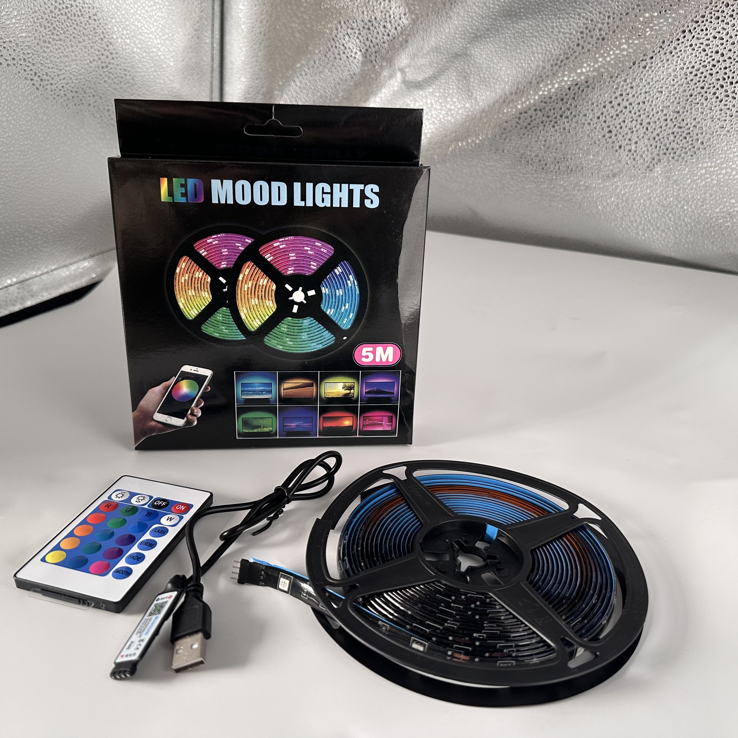 3M 5V 30LEDs/m RGBIC Strip Lights Smd 5050 Full Kit 1M 2M 3M 4M 5M Flexible TV Backlight Strip Lights