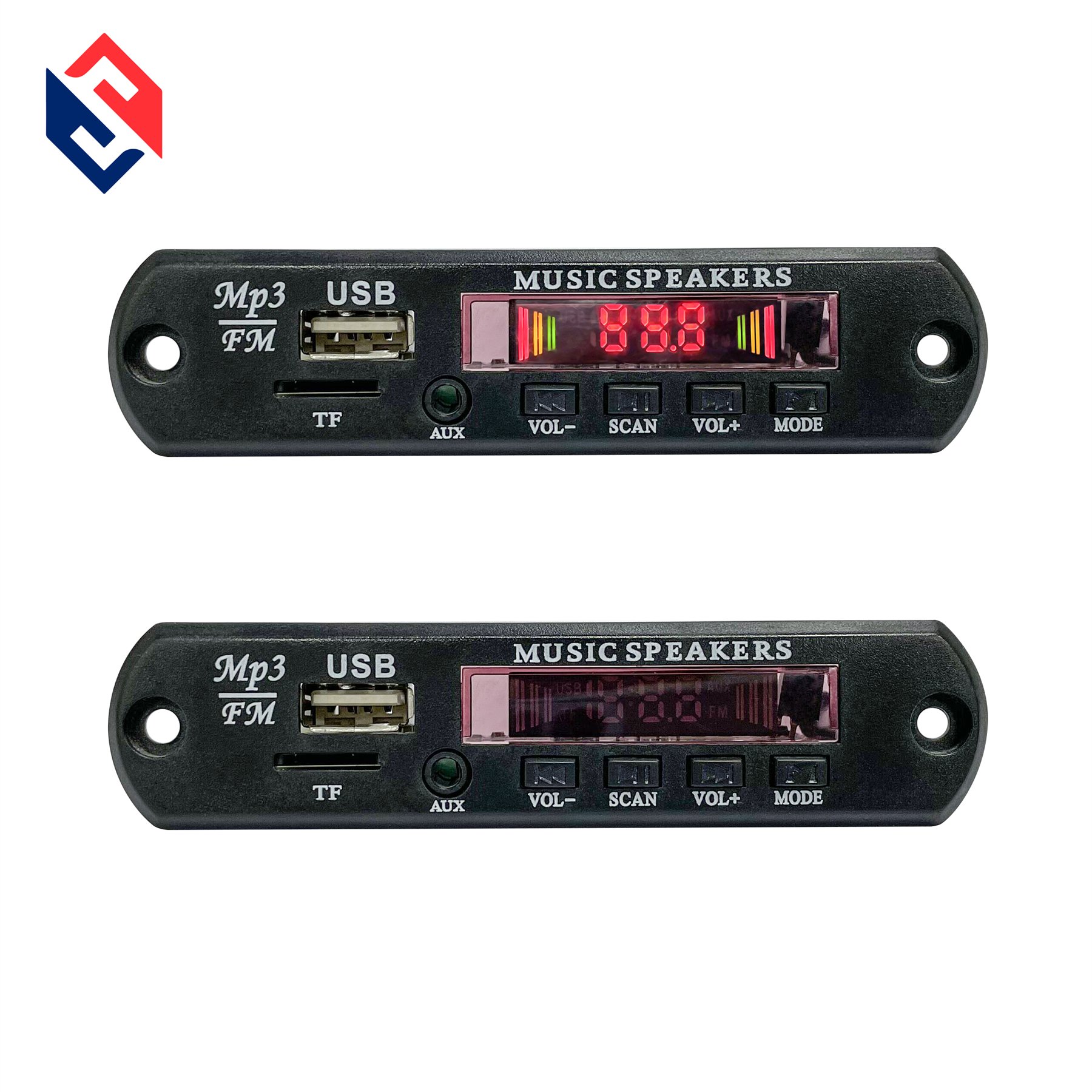 MP3 Radio Player Decoder Module Kit Mini DC5V 12V Black Portable Speaker Tf Card Speaker with Sd Card Car MP3 Blue Tooth Player