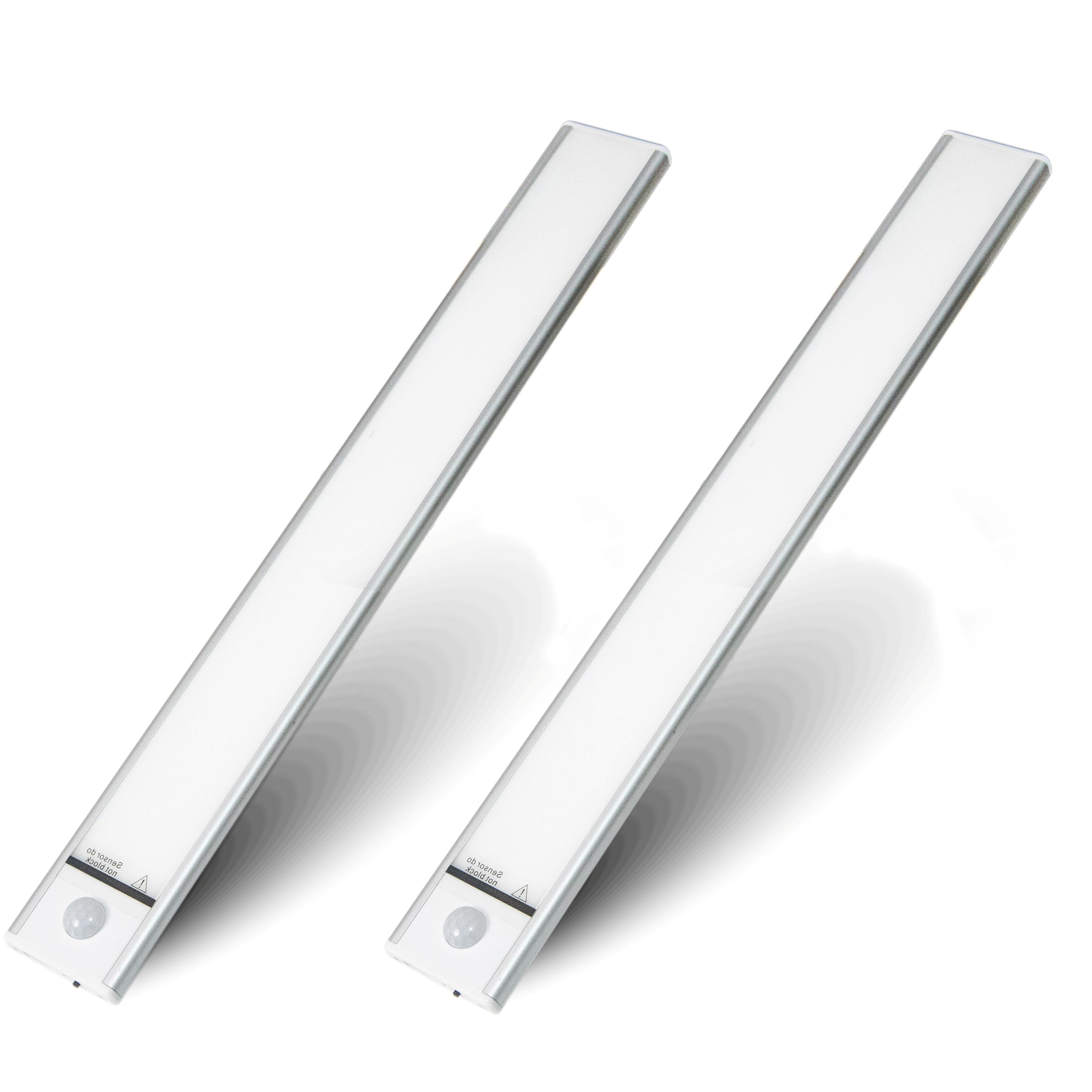 Motion Sensor Under Cabinet Lights 40 LED USB Rechargeable Battery Operated LED Closet Light Wireless Magnetic Dimmable