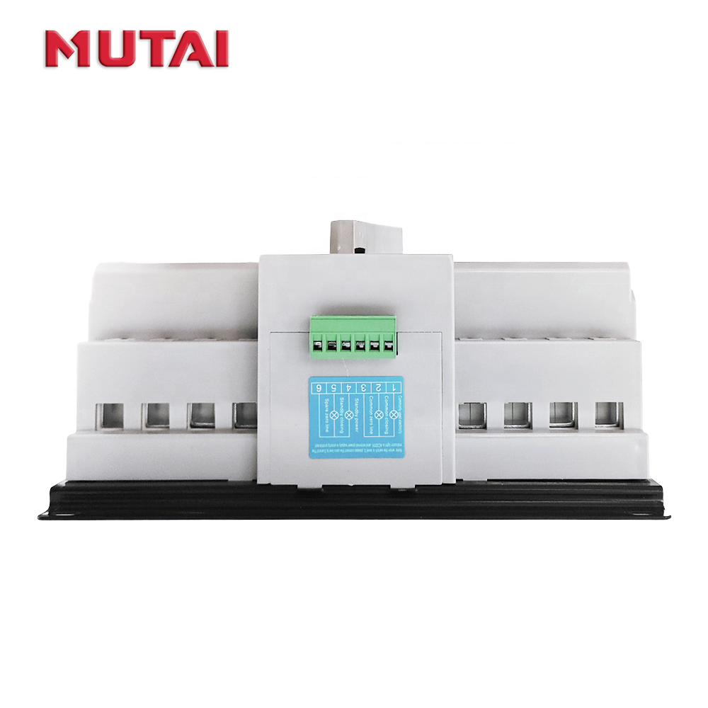 MUTAI 220V 400V mcb Type ATS 4P 2P 4 Pole 100A CB Class Auto 16a 32a 50a 63a Dual Power Automatic Transfer Changeover Switch ATS