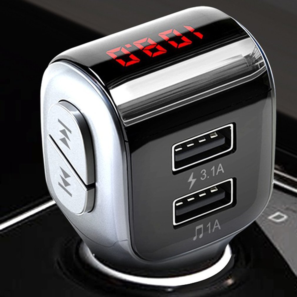 Wholesale High Quality Mini A01 Car Charger FM Transmitter USB Charger 5V/3.1A With Dual USB Charging Ports