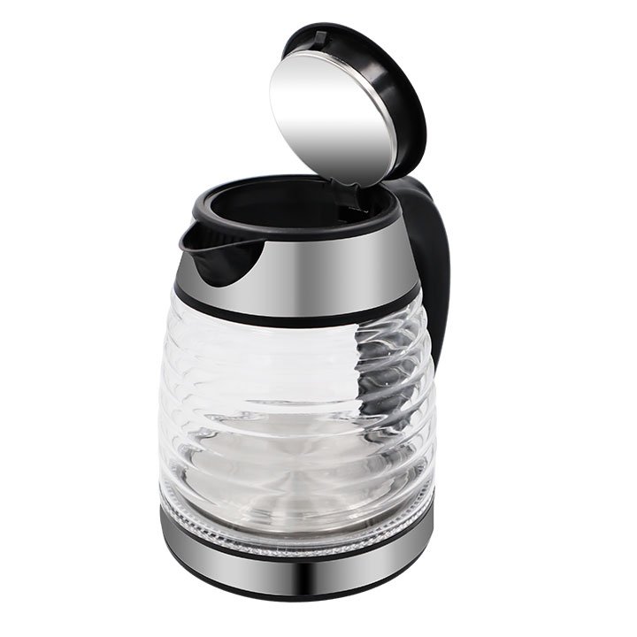 Inner Stainless Steel Lid 2.0L Teapot Glass Electrical Tea Pot Kitchen Boil-Dry Protection Electric Kettle With LED Light
