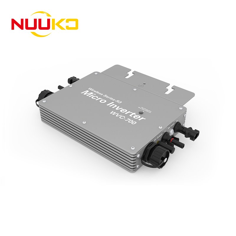 NUUKO Micro Inverter On-grid 700W with One Mppt 120V/230V Auto Switch IP65 for Home Solar Energy System Solar Inverters