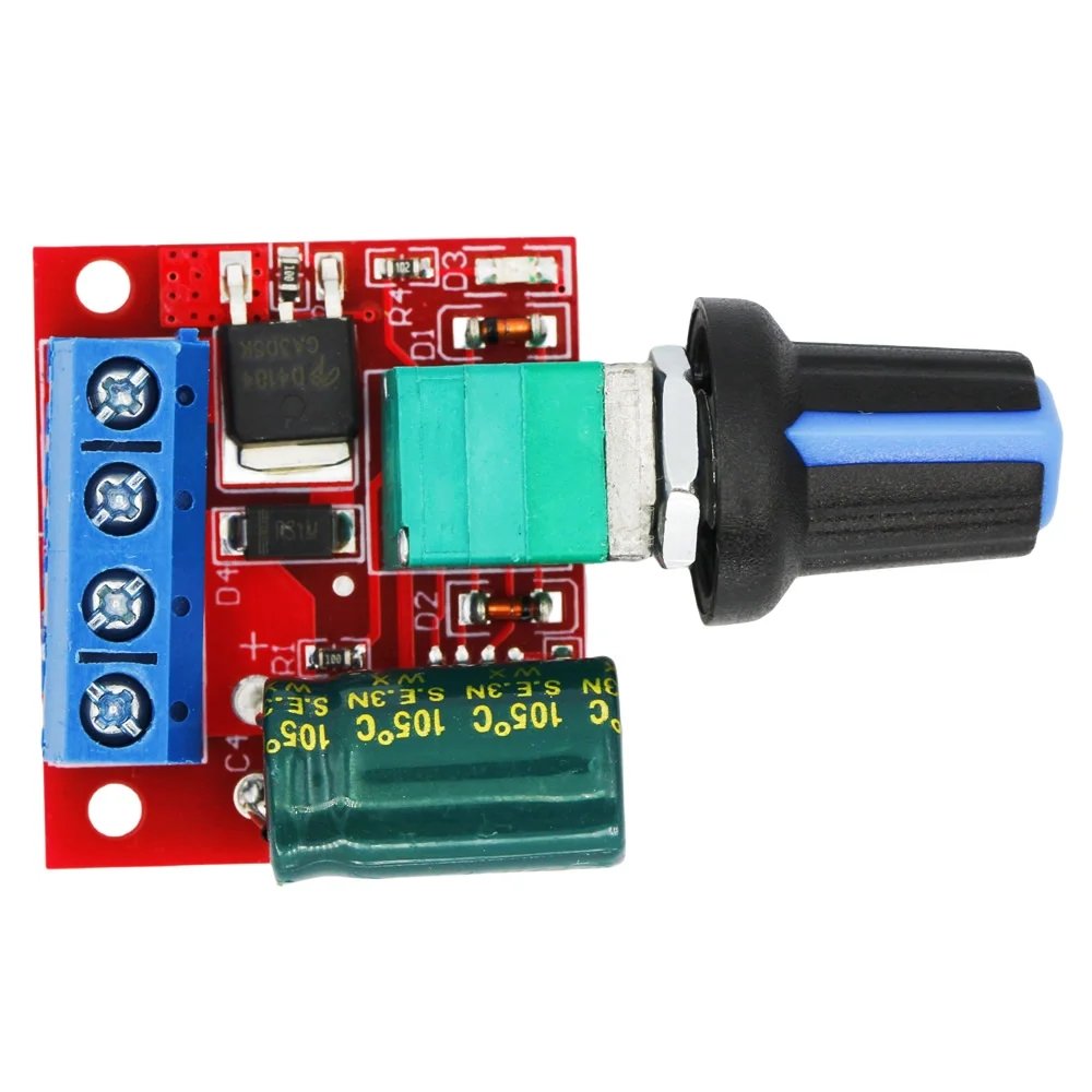 PWM DC 5V-35V 5A Speed regulating switch Auto DC Motor Speed Regulator Governor Controller Switch Adjustable LED dimmer Module
