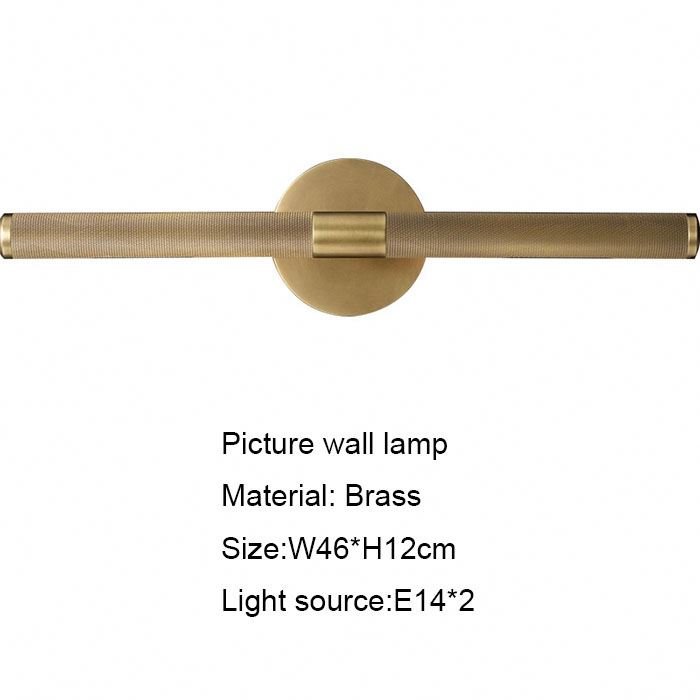 Nordic Decorative Wall Mounted Lamp Gold Art Deco Lamps Brass Sconce Solar Wall Light Lamp for Hotel
