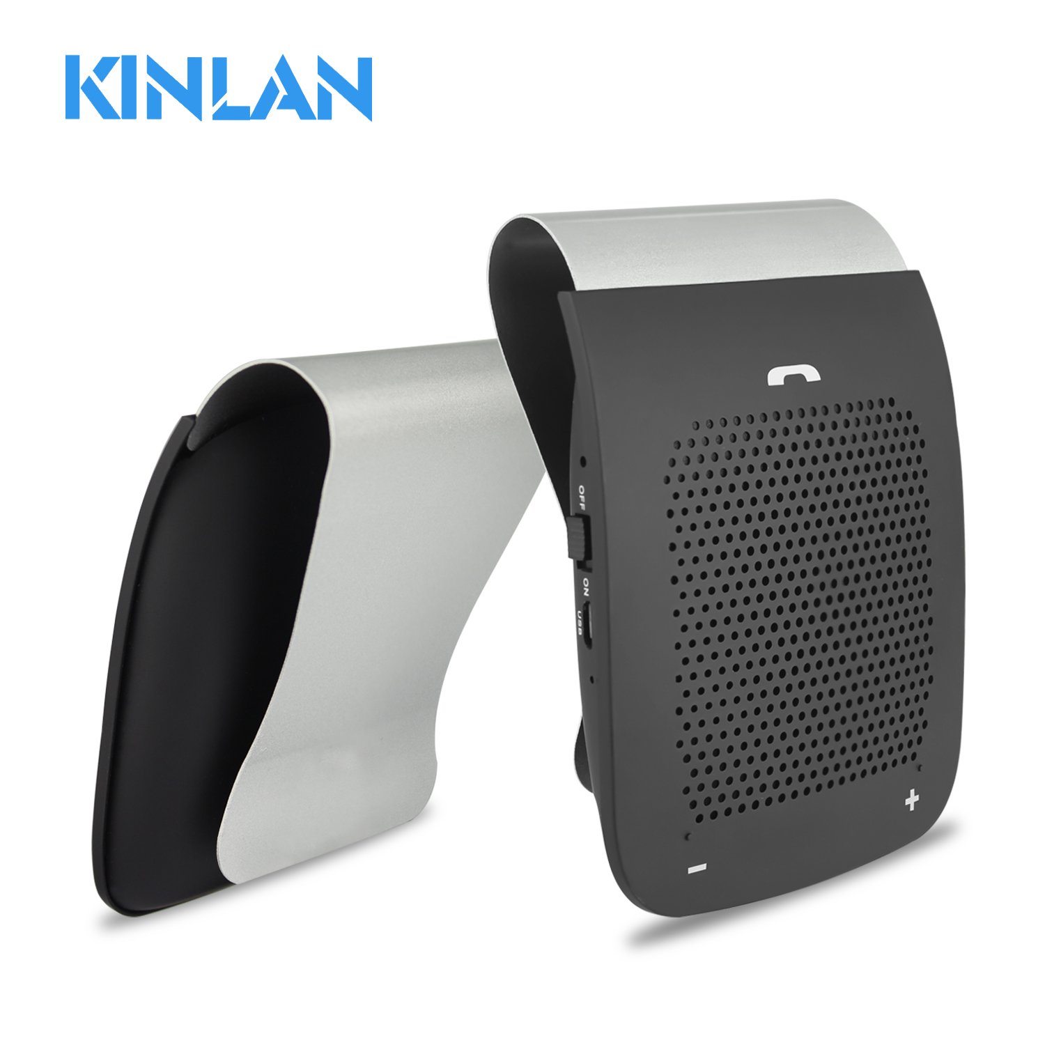 KINLAN Wireless Bluetooth Speaker Bluetooth Car Kit Speakerphone with Microphone Stereo Music Player Bluetooth Speaker