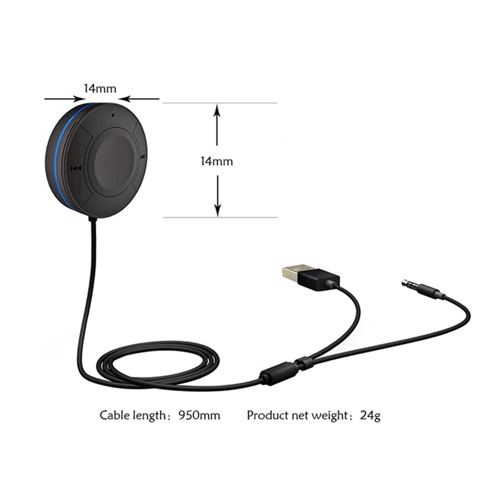 Portable Mini Hands-Free Car Kit BT V4.1 Audio Music Receiver