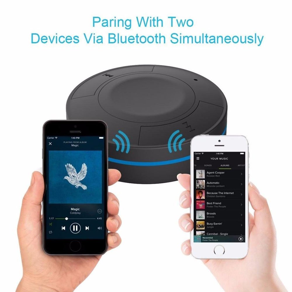 Portable Mini Hands-Free Car Kit BT V4.1 Audio Music Receiver