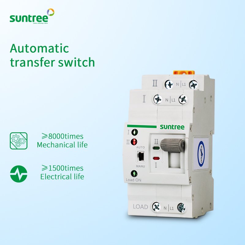 Copper Automatic Transfer Switch 40A 50A 63A 100A 200V Change Over Switch Automatic Smart Switch