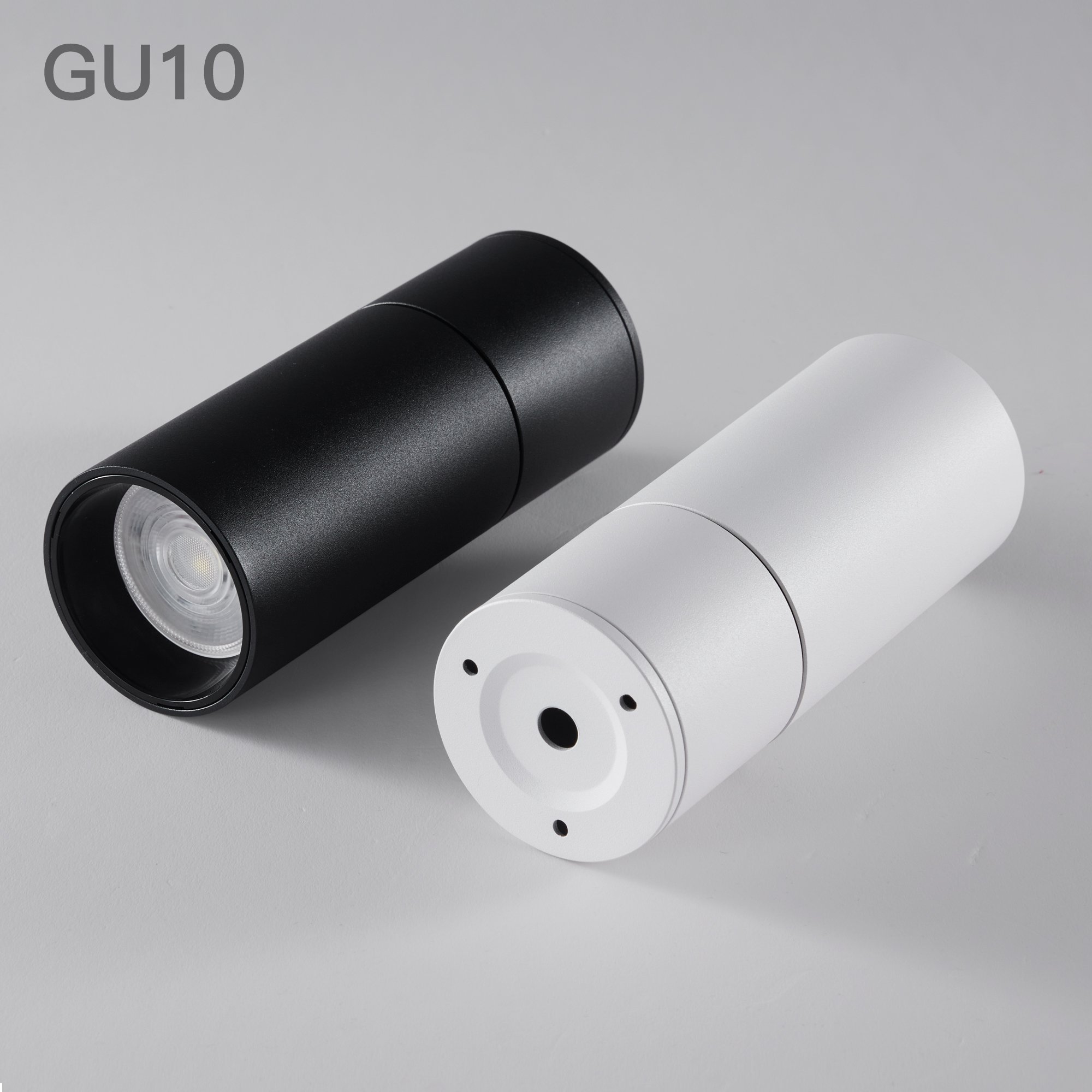 Adjustable LED Office Lights Cylinder Cob Spotlight Living Room Aluminum Surface Mounted Downlights for Home Hotel