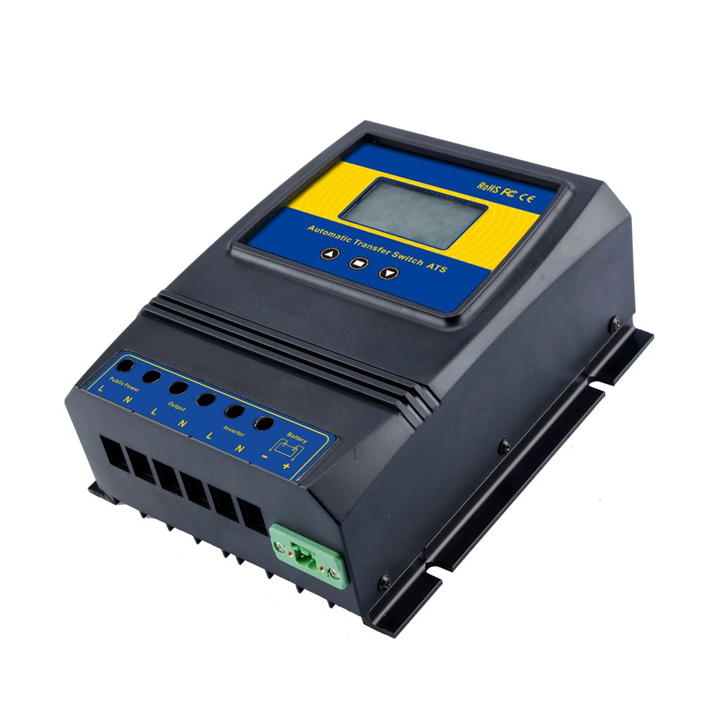 MOES Dual Power 50A 11KW ATS Controller Automatic Transfer Switch for Main Battery and Standby Battery