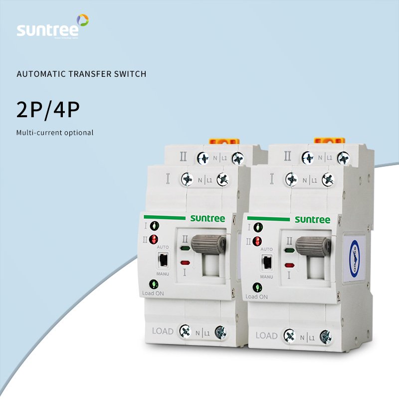 Suntree Hot Sale Automatic Transfer Switch for Generator 63A Selector Transfer Switch Ats Dual