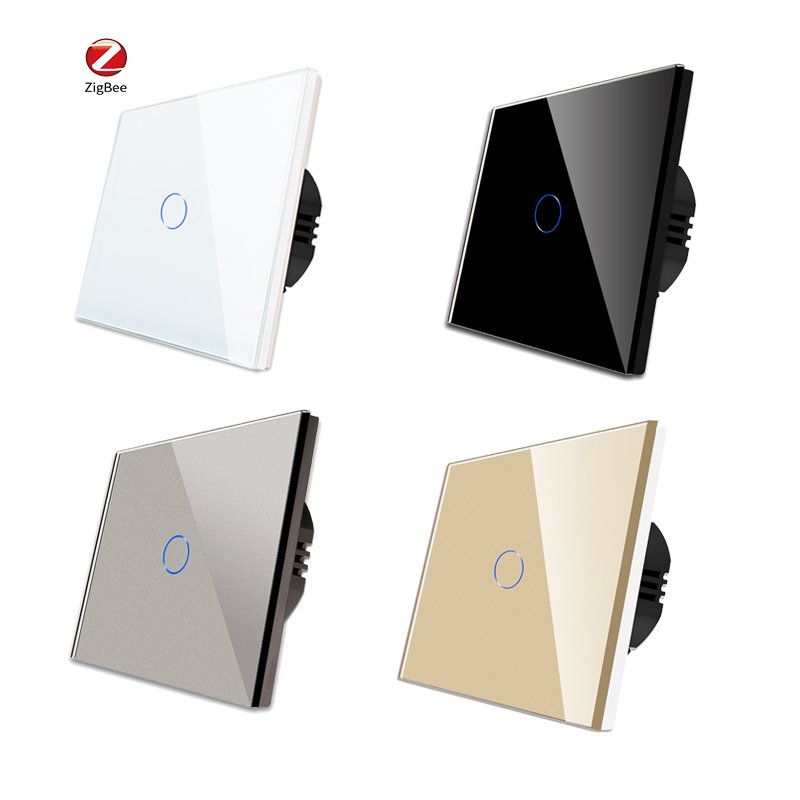 Wholesale Bingelec Home Automation Europe 1 Gang Wifi Remote Control Wall Touch Light Zigbee Tuya Smart Switch