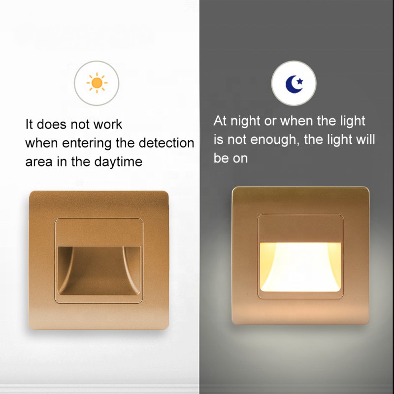 New Stair Lighting Sensor Lamp Recessed Stairs LED Wall Lamp Home Stairs Corridor Lamp Wall Lighting Night Light