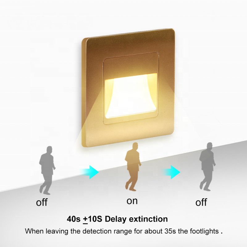 New Stair Lighting Sensor Lamp Recessed Stairs LED Wall Lamp Home Stairs Corridor Lamp Wall Lighting Night Light