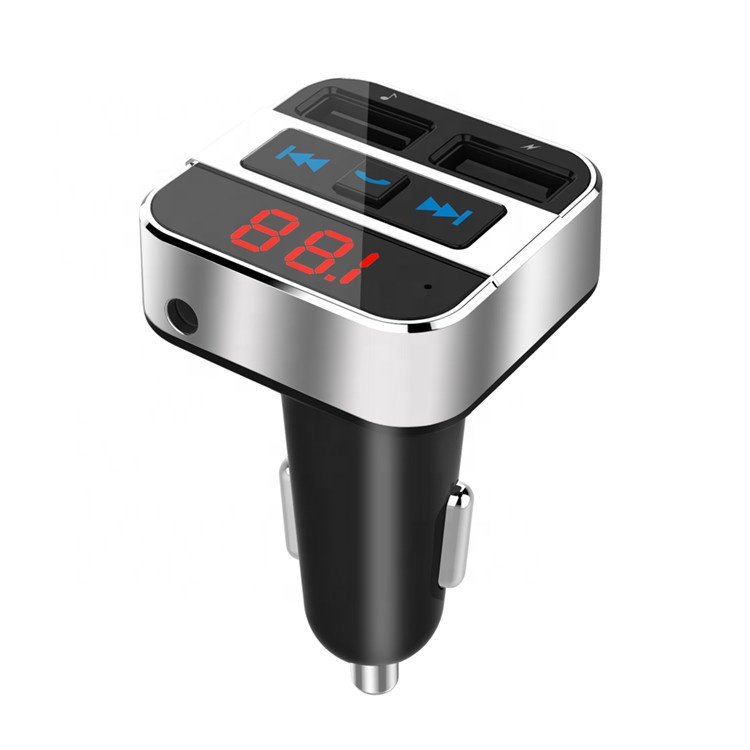 Factory Cheap Price CE ROSH FCC HK206 Charger 64GB SD Card MP3 Music Player Handsfree Kit 5.0 bluetooth Fm Transmitter for Car