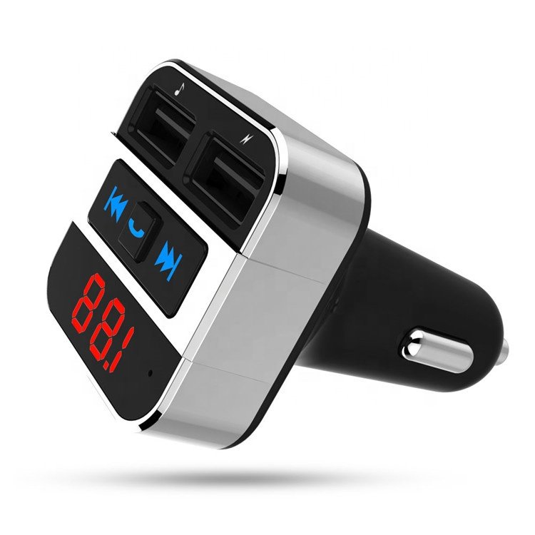 Factory Cheap Price CE ROSH FCC HK206 Charger 64GB SD Card MP3 Music Player Handsfree Kit 5.0 bluetooth Fm Transmitter for Car