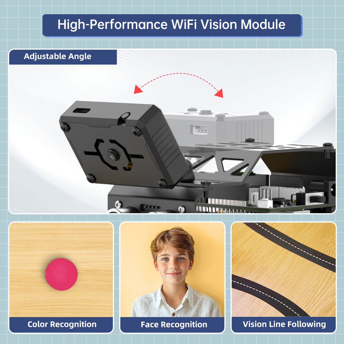 Hiwonder miniAuto Programmable Remote Control AI Vision Recognition Smart Robot Car Kit STEM Education Standard Robotic Kits