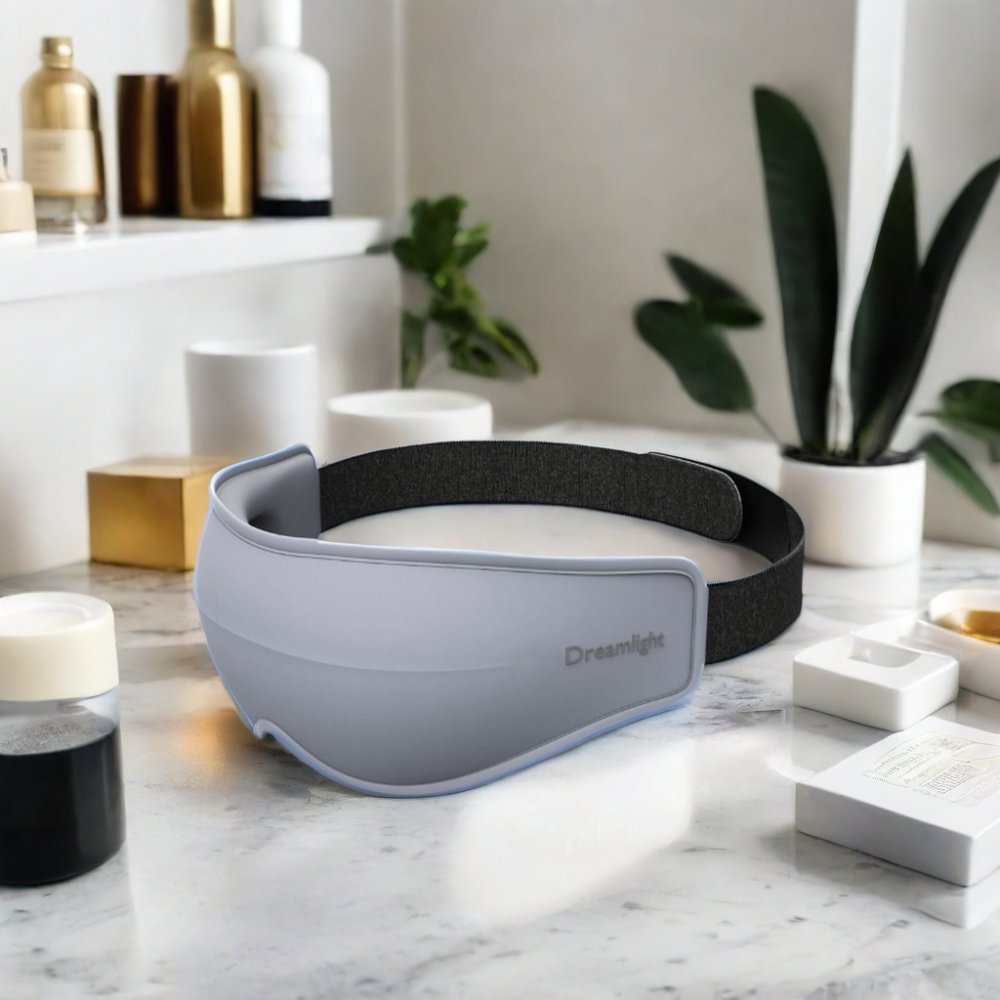 Auto Switch off 30 Mins Electric Eye Massager with Sleep Mask Heat Compression Care Massage Equipment for Head Application