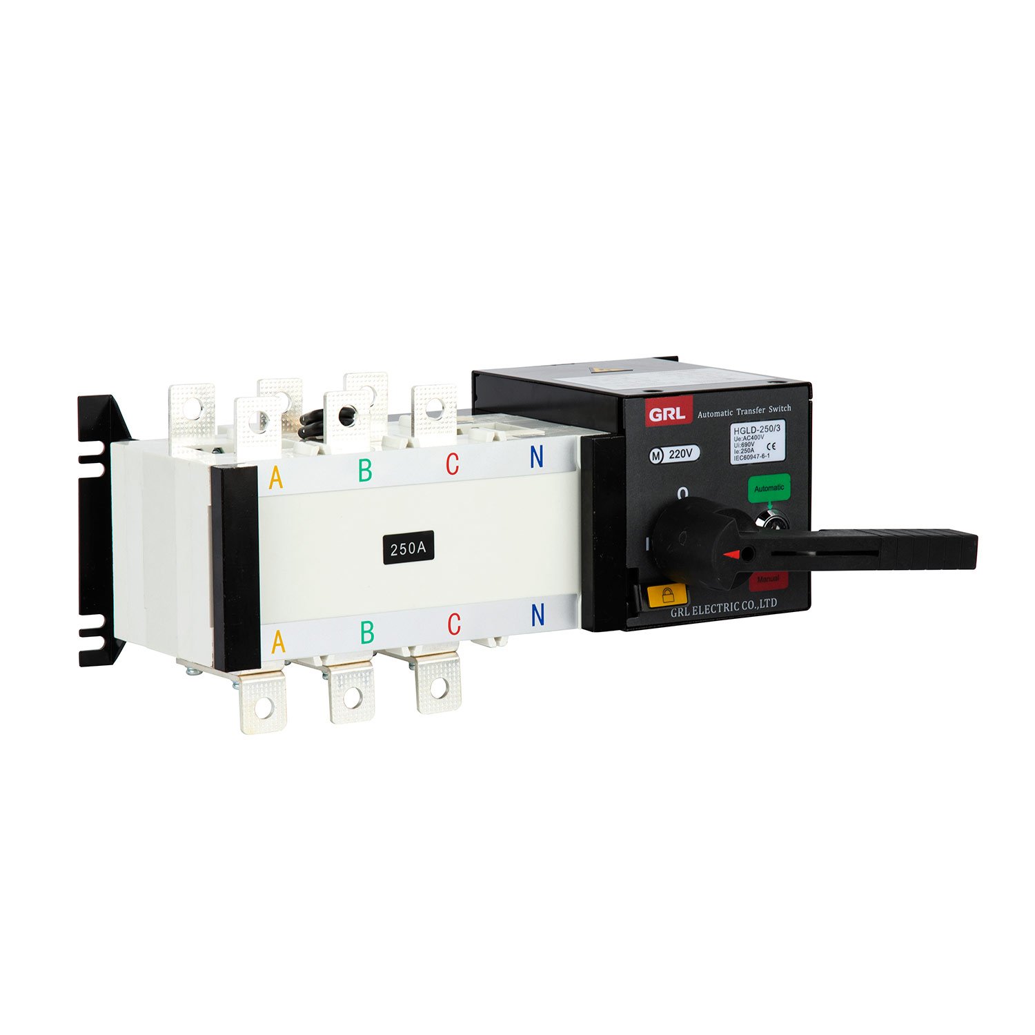 HGL Automatic Changeover Switch/ATS Transfer Switch 160A 630A 800A 1250A 3150A Ats Switch Automatic Transfer Chint
