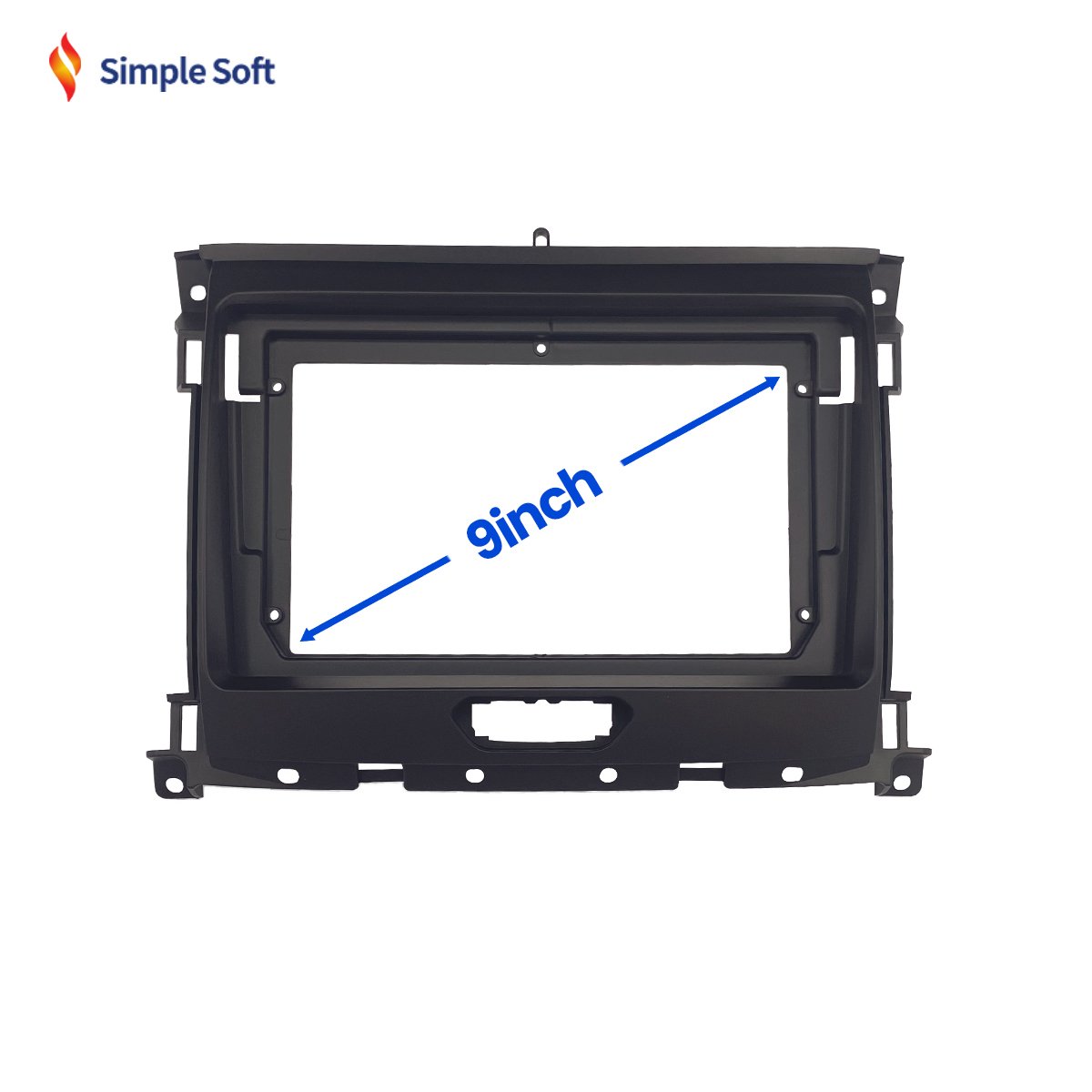 Hot Selling 9 Inch Car Frame Android Radio Frame Kit Multimedia Panel Frame Kit for Ford 2018 RANGER