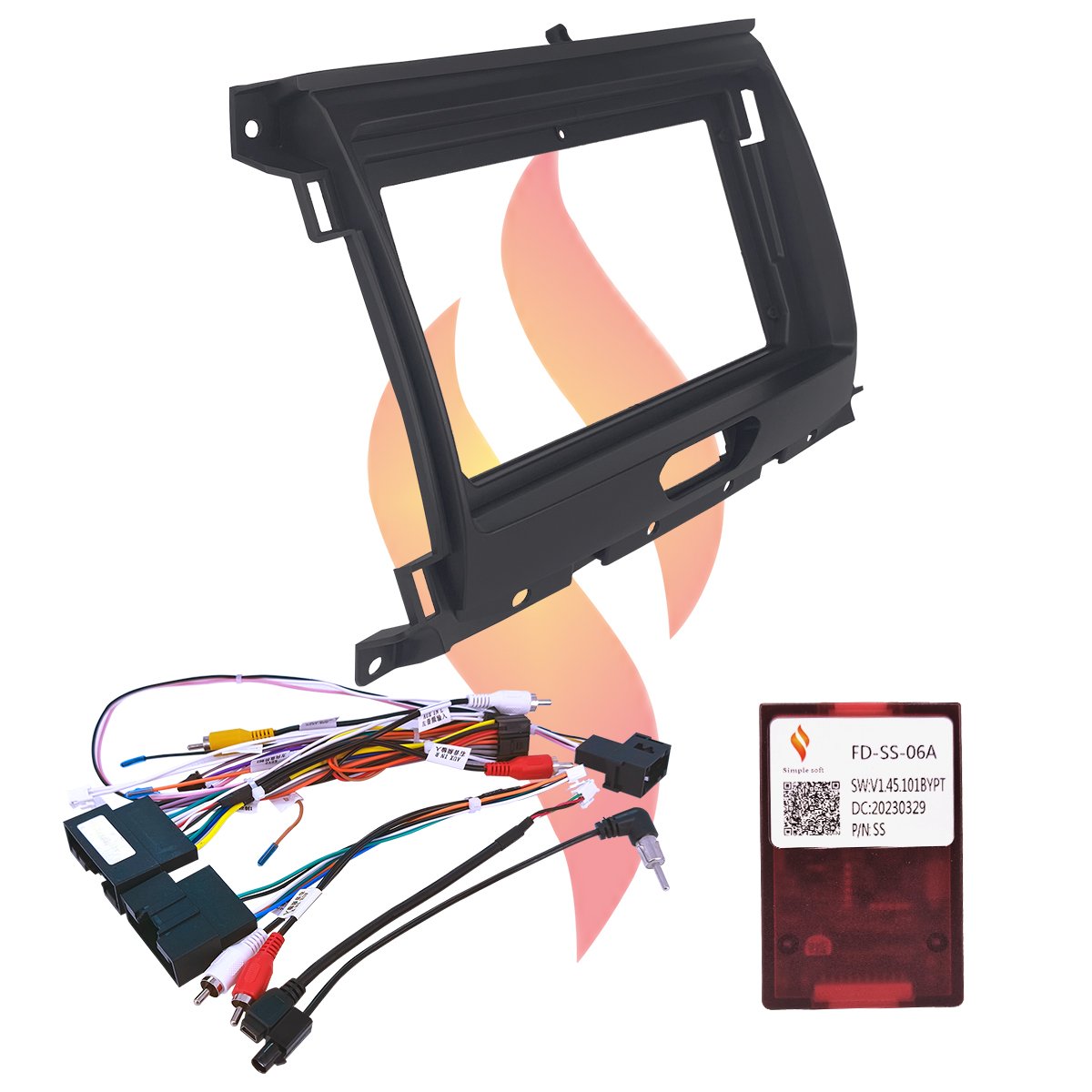 Hot Selling 9 Inch Car Frame Android Radio Frame Kit Multimedia Panel Frame Kit for Ford 2018 RANGER