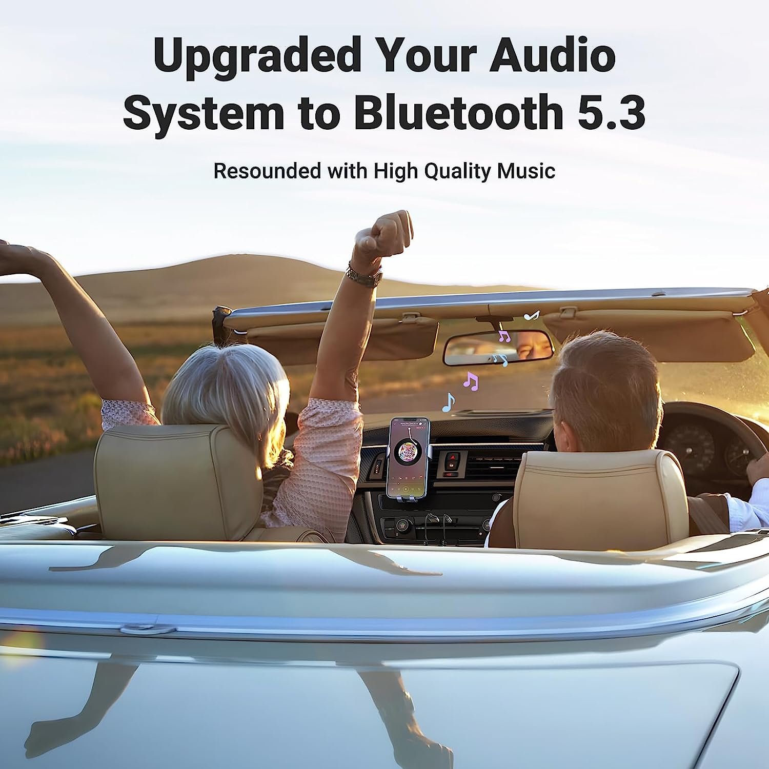 UGREEN Bluetooth 5.3 Adapter Receiver Hands-Free Car Kits AUX Audio 3.5mm Jack Music Wireless Receiver for Car BT Transmitter