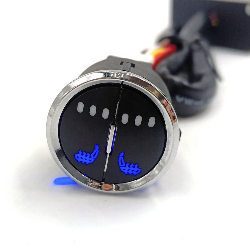 Competitive Price Universal 12V Round Dual-Output 2-in-1 Car Seat Heater and Cooler Switch
