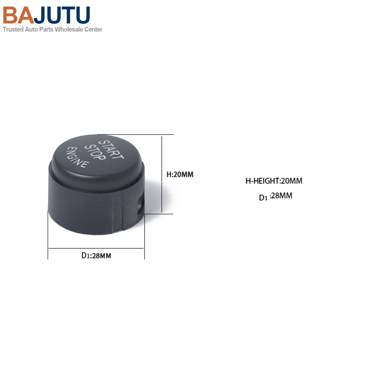 Start Stop Engine Button Switch Cover for BMW 5 6 7 F01 F02 F10 F11 2009-2013 OE:61319153832 BMW Auto Accessories