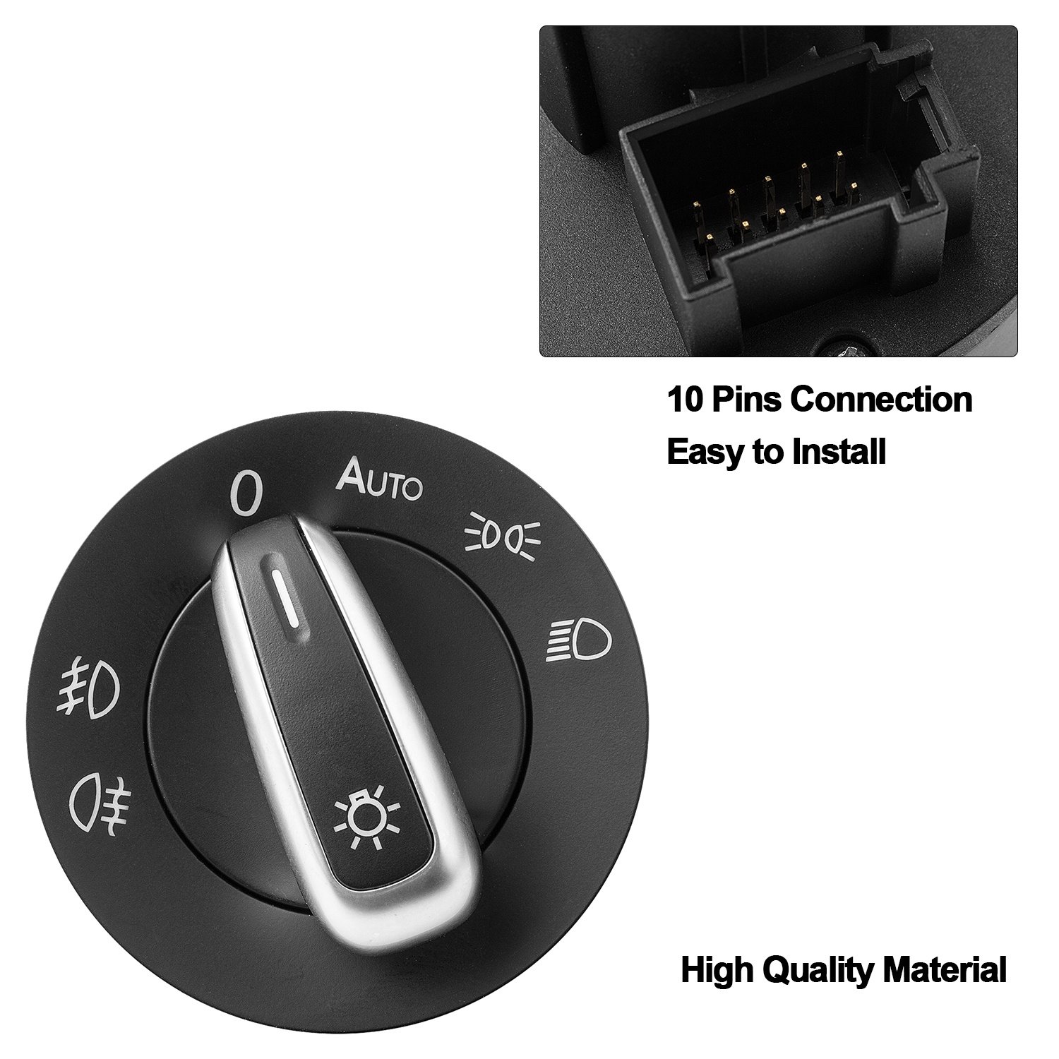 5ND941431B for VW Golf MK5 Passat Car Headlight Fog Light Switch
