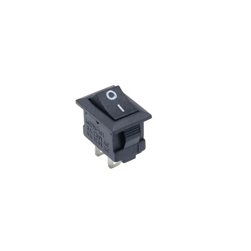 Car 500 Pcs Push Button Switch 10x15mm SPST 2Pin 3A 250V KCD1 Snap-in On/Off Boat Rocker Switch 10MM*15mm Mini Black