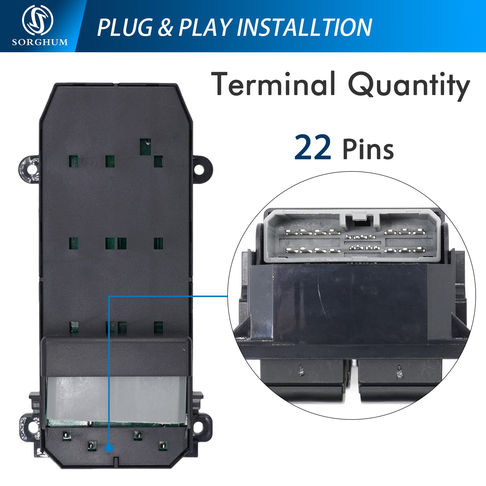 Sorghum 35750-SWA-K01 35750SWAK01 Wholesale OEM Car Parts Master Main Power Master Window Switch for Honda CRV 2007 2011
