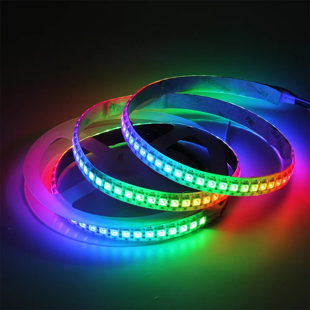 WS2812B LED Strip 5050 RGB 5V 30/60/144LED Pixels Ws2812 IC Addressable Color RGB LED Strip Light IP30 IP65 IP67 Waterproof