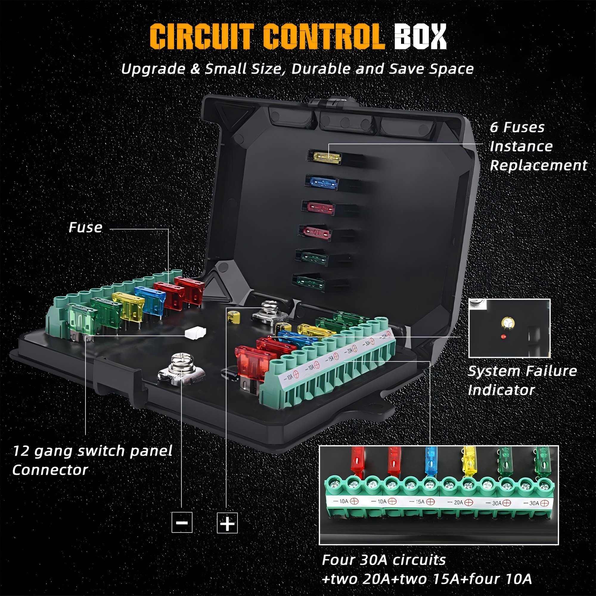 12 Gang RGB Switch Panel System Bluetooth Switch Panel For Car