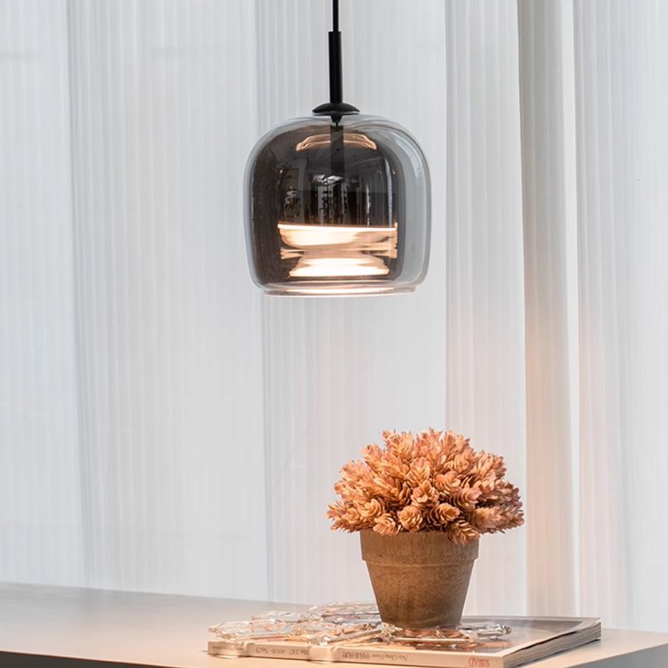Hotel Bedroom Bedside Glass Hanging Lamp Kitchen Home Decor Nordic Modern Luxury Led Pendant Light