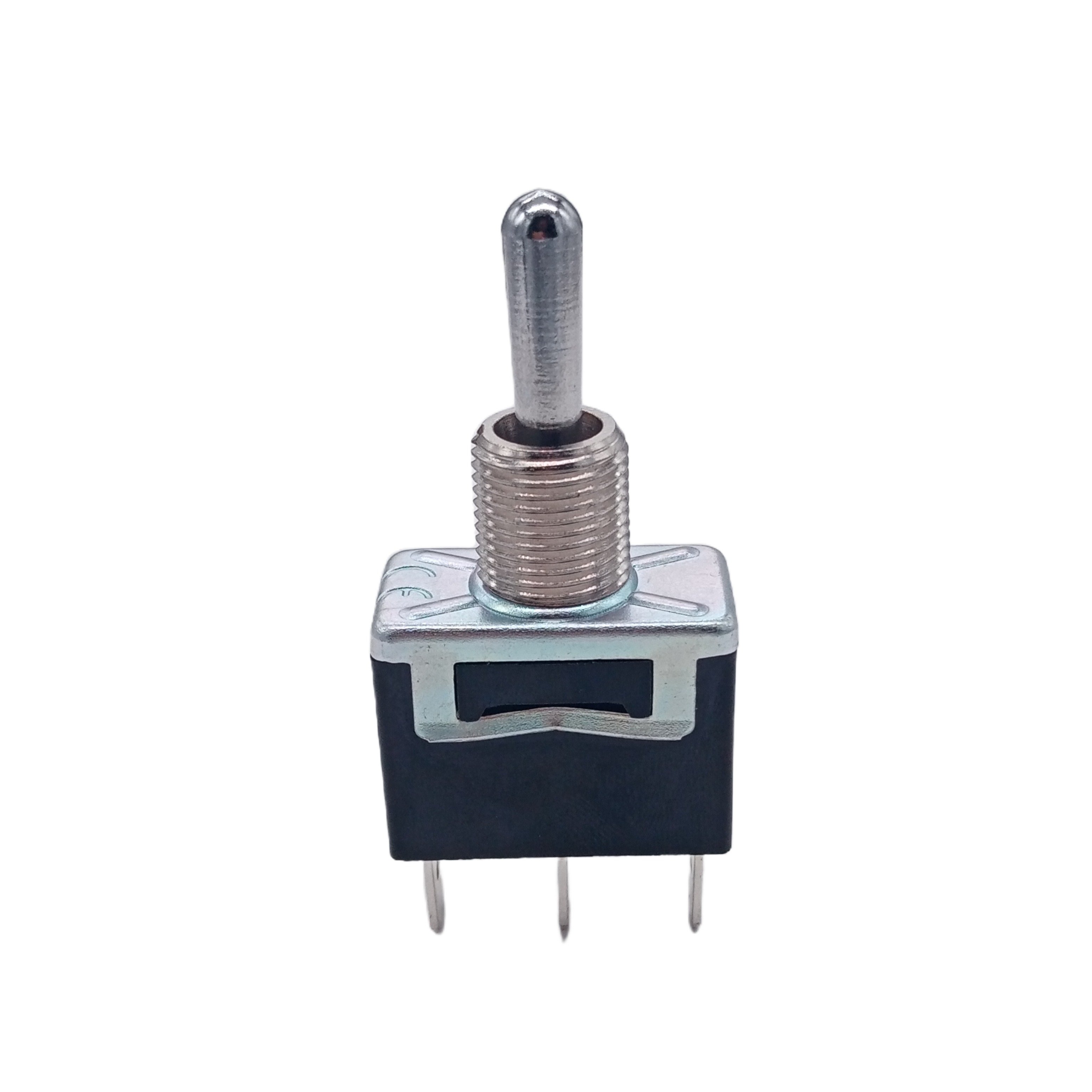 Heavy Duty 16A 250V 3Pin Toggle Switch with Spade Terminals (ON)-OFF-(ON) Function Made of Plastic