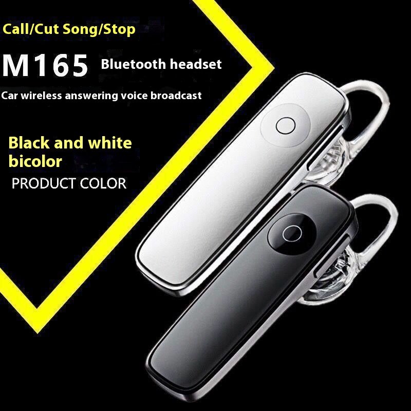 M165 In-Ear BT Headset LED Battery Indicator Wireless Earbuds Sports Running Mini Business Car Mobile Gaming Gift Headset
