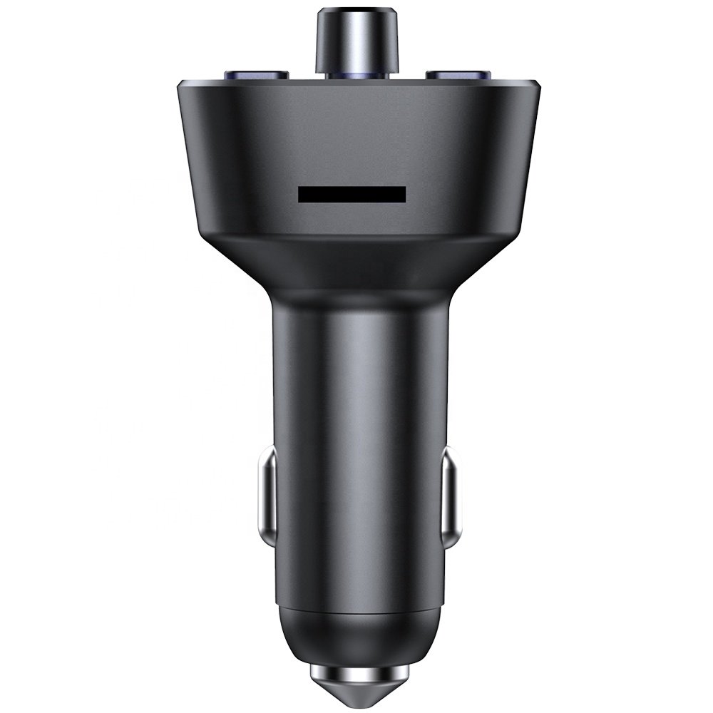 T35 Upgraded Bluetooth FM Transmitter Wireless Radio Adapter Car Kit with Dual USB Charging QC3.0 MP3 Player,Support TF Card&USB