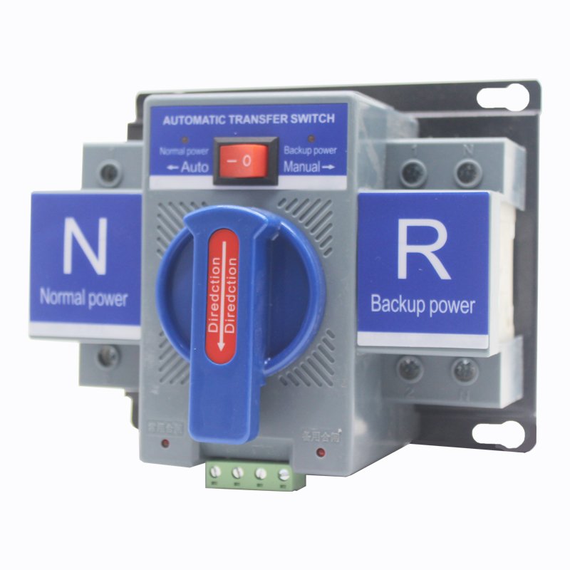 Intelligent Automatic Generator Transfer Switch Single Phase 2p 3p 4p Dual Power Changeover Switch Ats Controller