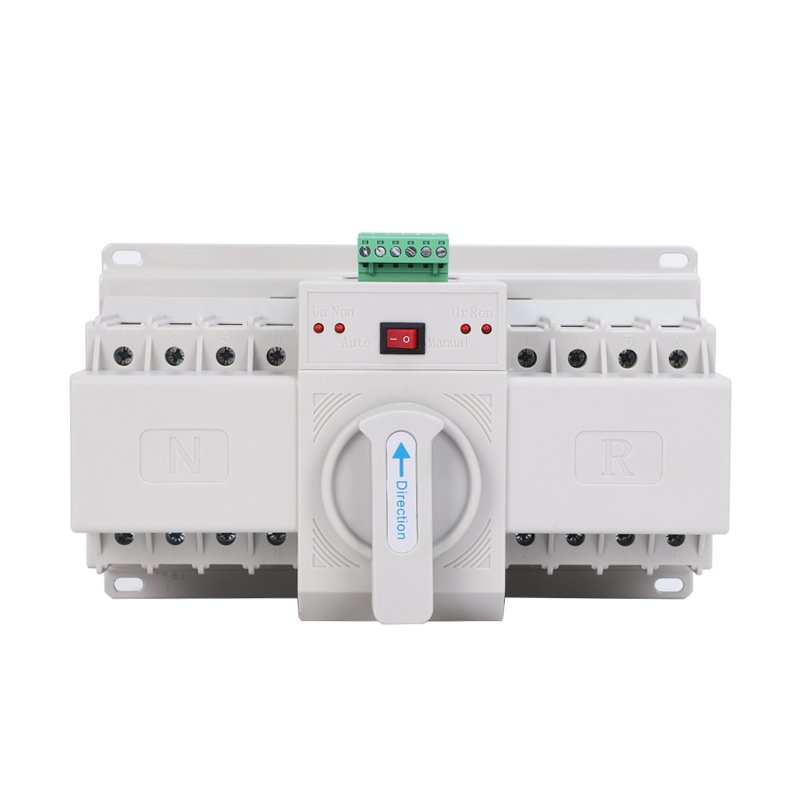 Intelligent Automatic Generator Transfer Switch Single Phase 2p 3p 4p Dual Power Changeover Switch Ats Controller