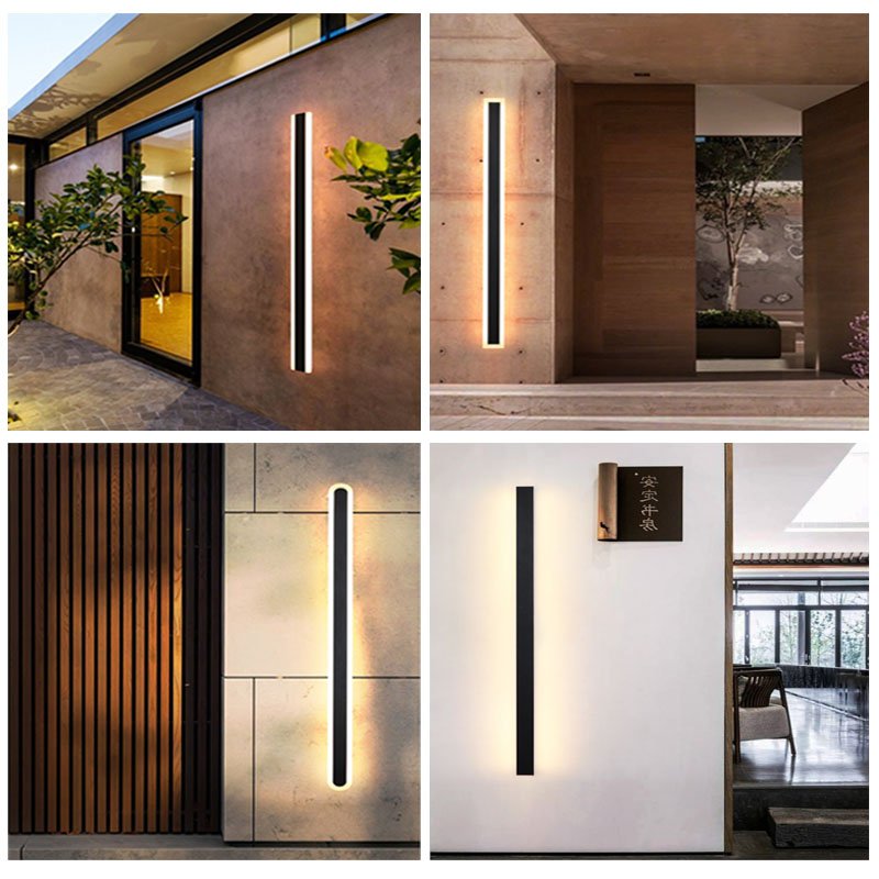 Waterproof Ip65 Outdoor New Design Modern Decorative Long Strip Linear LED Wall Light for Bedroom Hotel Wall Light